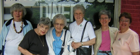 Cherokee County branch members with Nancy, 6/12/06