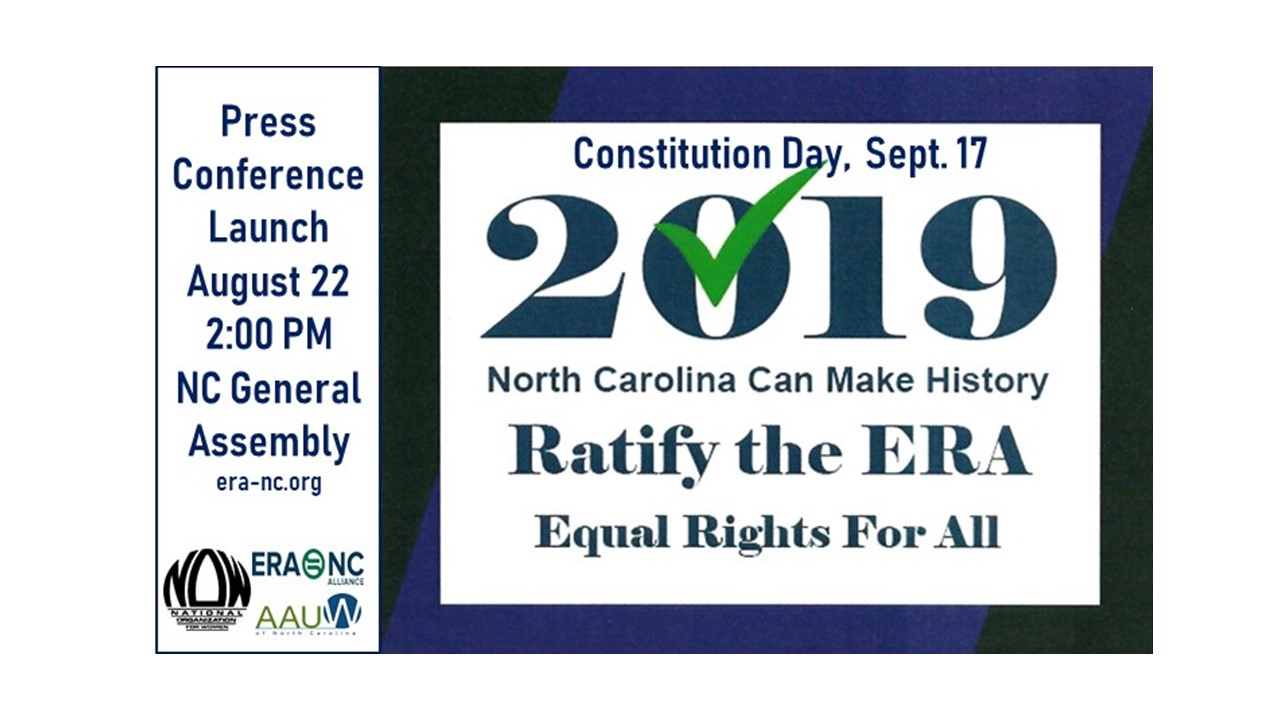 Press conference on 8/22/2019 to support the ERA