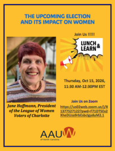 AAUW-NC-Lunch-and-Learn-event-October-15-2026-flyer-image
